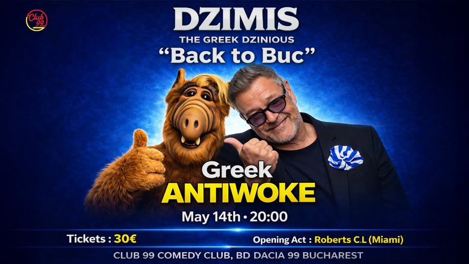 Dzimis Tsapas „The Greek Dzinious” | Back to Buc | English Stand Up Comedy @Club99