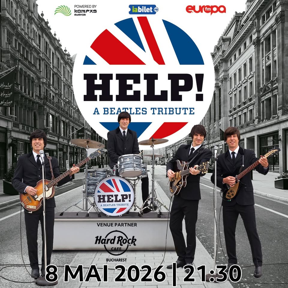 „HELP!” în stil autentic Beatles – Tribute LIVE la București!