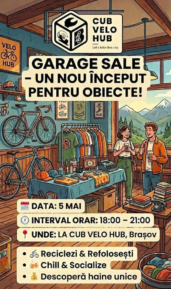 🚲 Garage Sale @ CUB – Ediția de Primăvară! 🌿