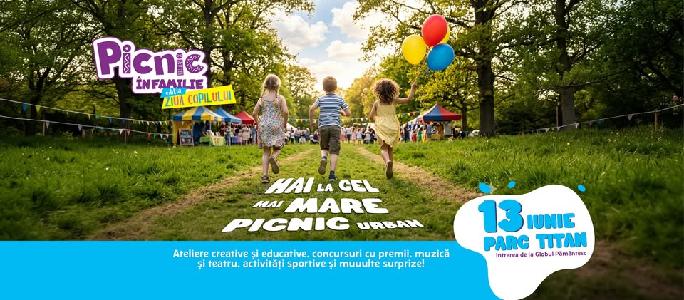 Picnic în Familie – ediția de Ziua Copilului | 13 iunie 2026