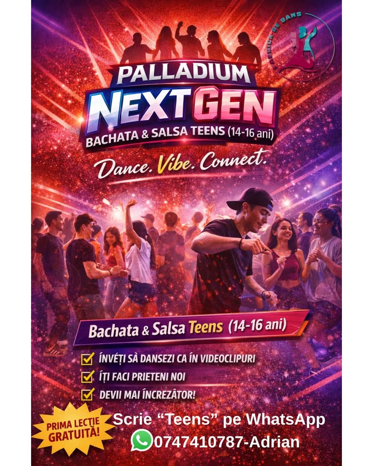 Palladium NextGen – Bachata & Salsa Teens (14–16 ani)