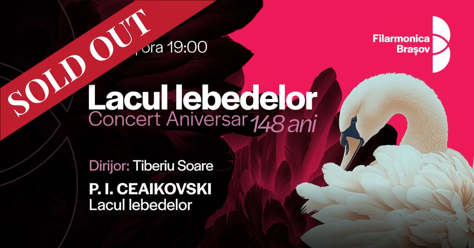 Lacul lebedelor: Concert aniversar cu Tiberiu Soare și Orchestra Filarmonicii Brașov