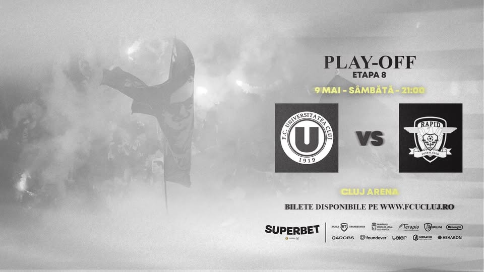 PLAY-OFF SUPERLIGA | FC Universitatea Cluj – Rapid București