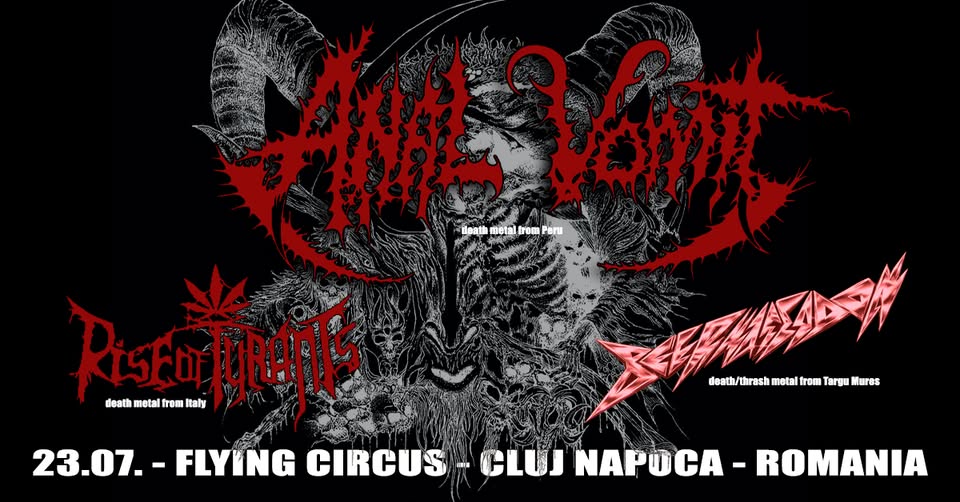 ANAL VOMIT//Rise of Tyrants/Beermagedon live @ Flying Circus