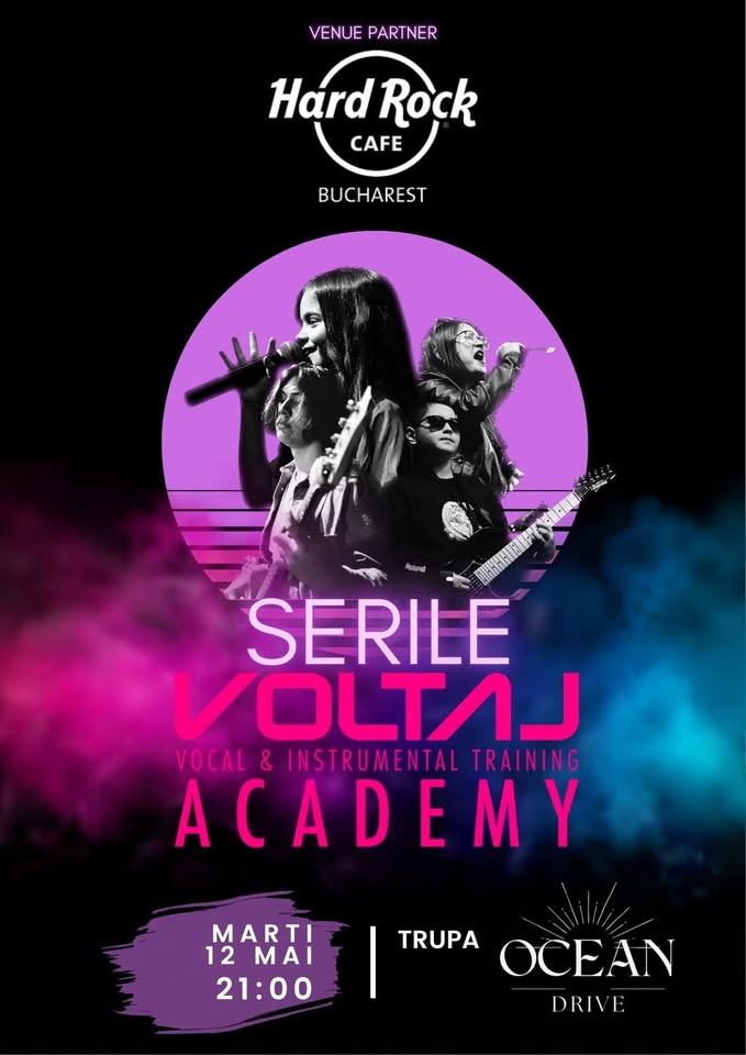Seară Voltaj Academy I Concert OCEAN DRIVE pe 12 mai I Intrare liberă