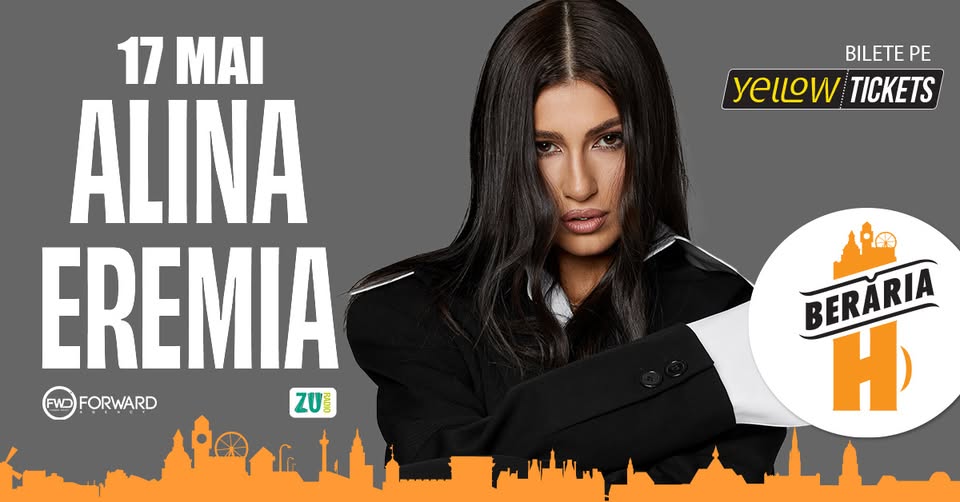 Alina Eremia & Band în concert la Berăria H pe 17 mai