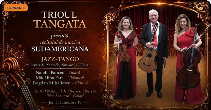 Recital Trioul TANGATA – Jazz Tango – Galati