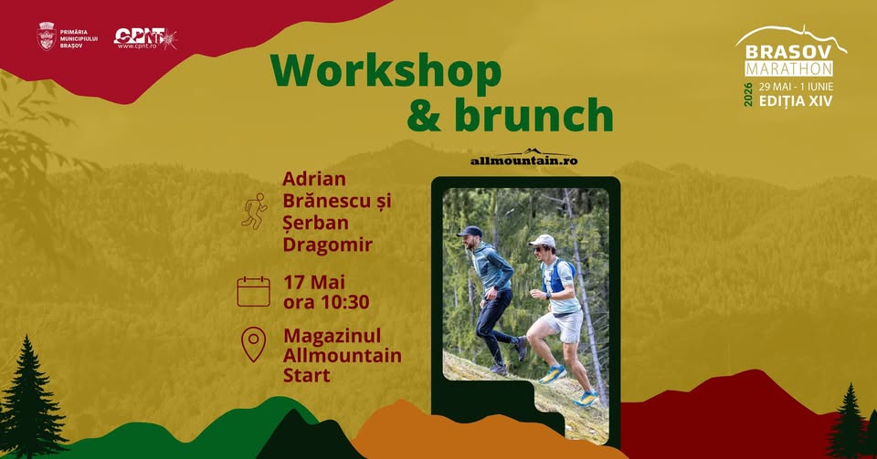 Workshop & Brunch – Aleargă mai bine. Pregătire pentru Brașov Marathon. – Allmountain x Prato