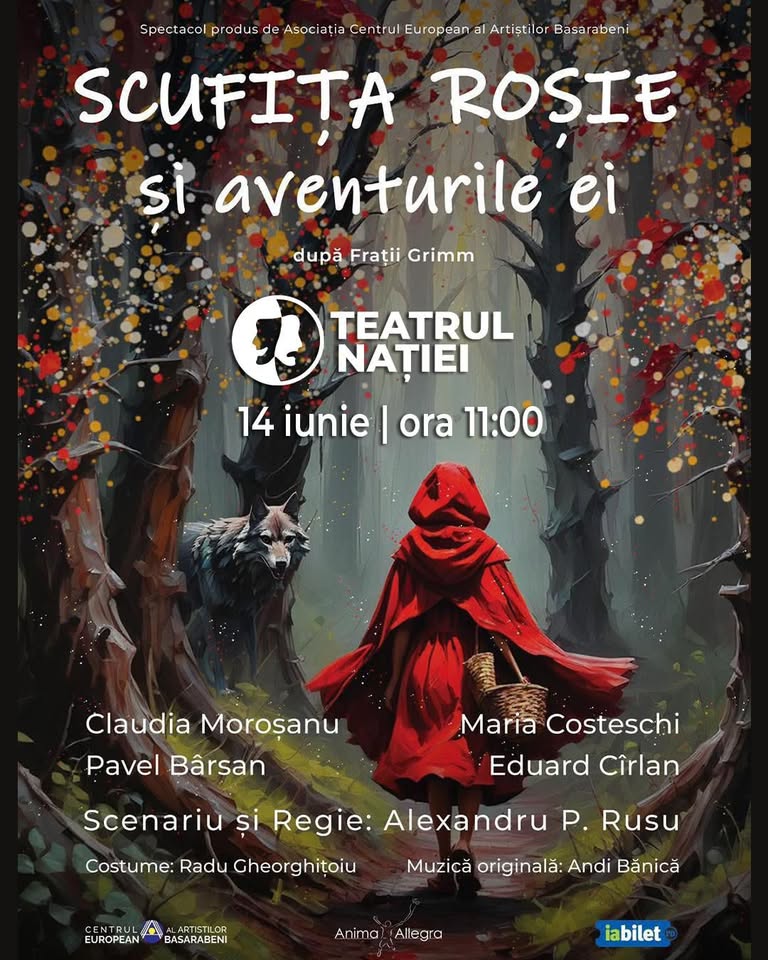 Spectacol pentru copii – Scufița Roșie și Aventurile Ei