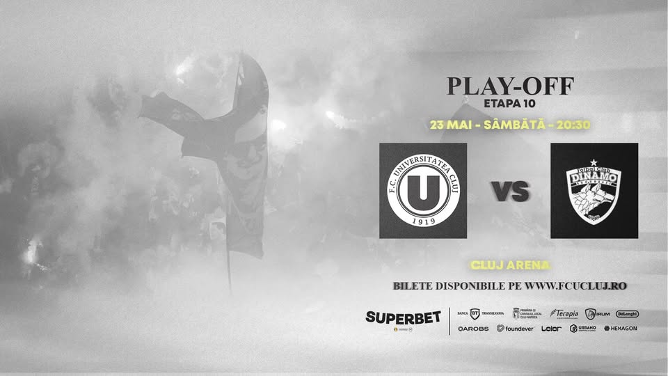 PLAY OFF SUPERLIGA | FC Universitatea Cluj – Dinamo București