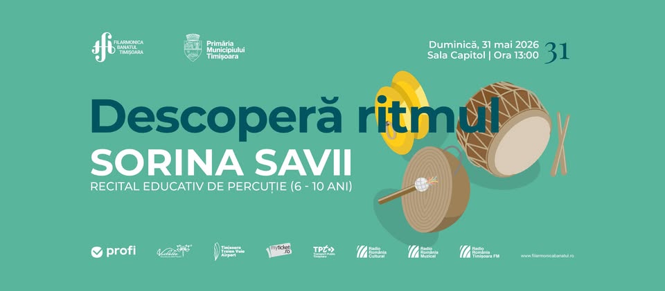 RECITAL EDUCATIV PERCUȚIE (6-10 ani) | Sorina Savii