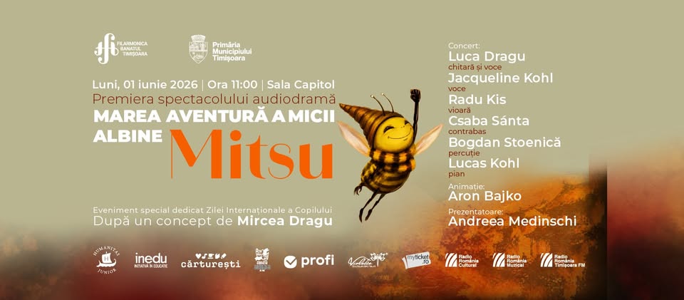 Premiera audiogramei „Marea aventură a micii albine Mitsu” | De Ziua Internațională a Copilului