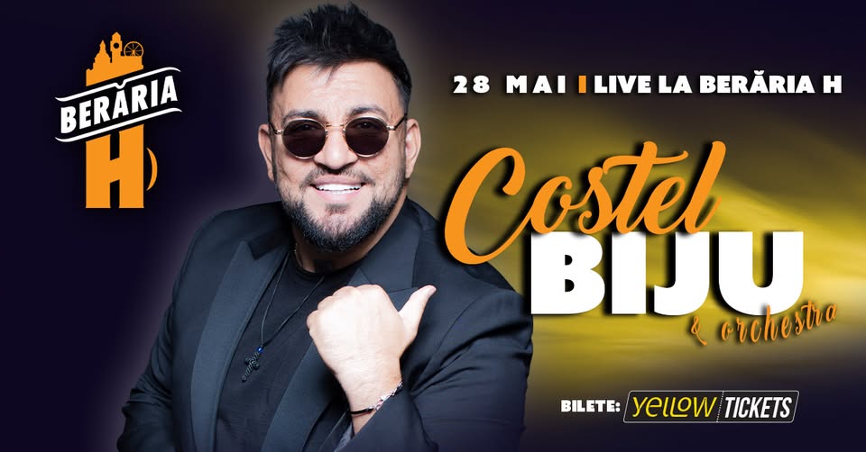 Costel Biju & Orchestra în concert la Berăria H pe 28 mai