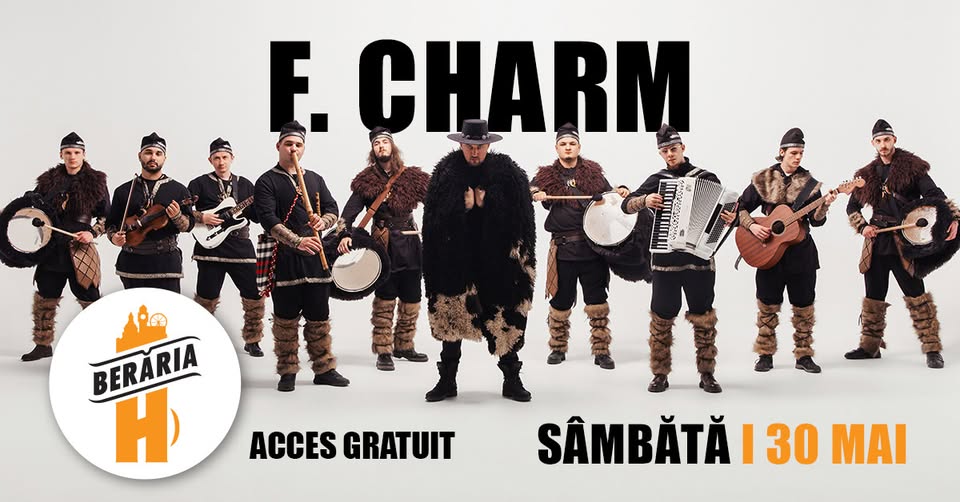 F. Charm în concert la Berăria H pe 30 mai