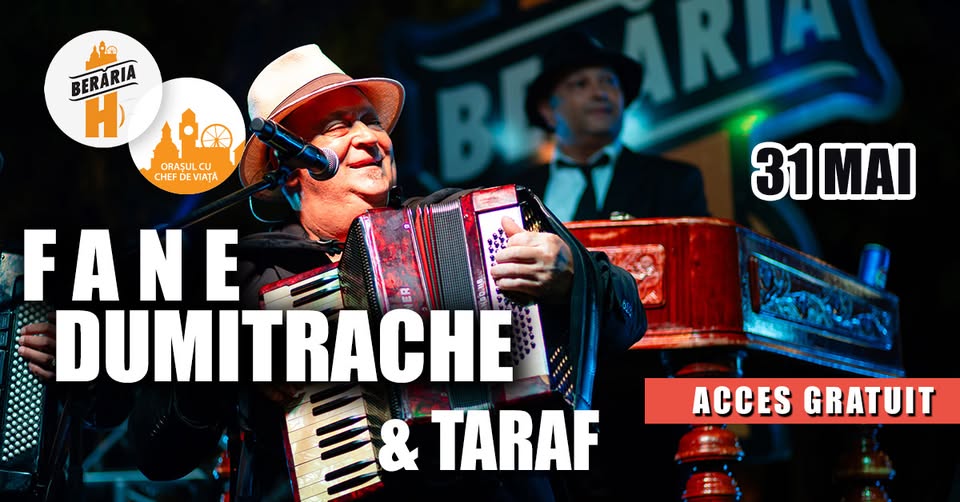 Fane Dumitrache & Taraful său live la Berăria H pe 31 mai