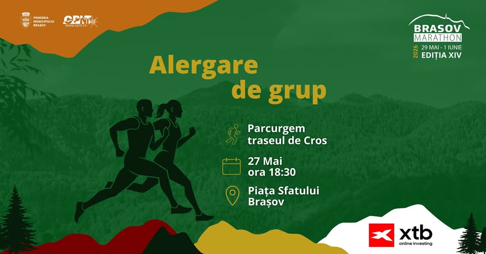 Alergare de grup Brașov Marathon x XTB