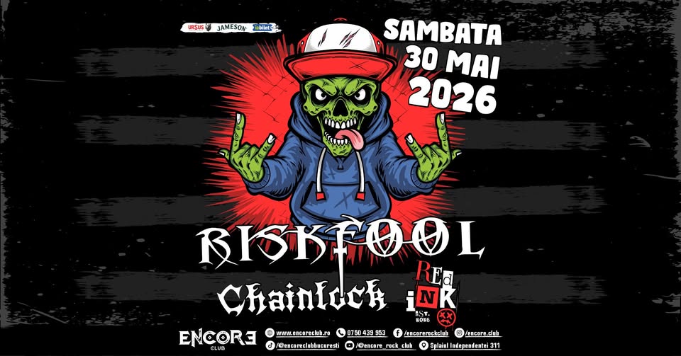 Riskfool x Chainlock x Red Ink live in Encore Club | 30.05.2026 | 19:00
