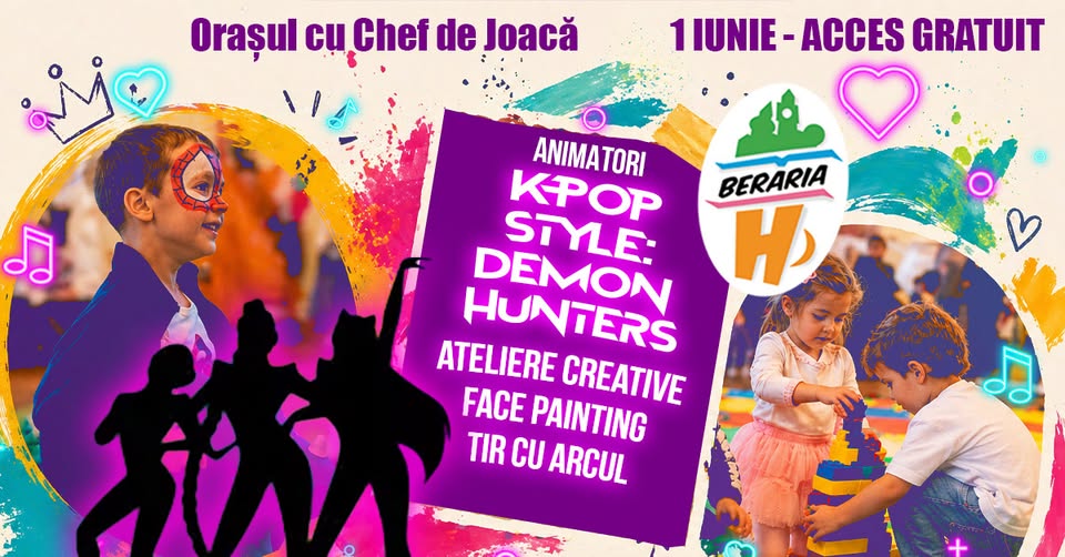 Orașul cu Chef de Joacă – Animatori K-Pop, Ateliere creative & multe alte activități