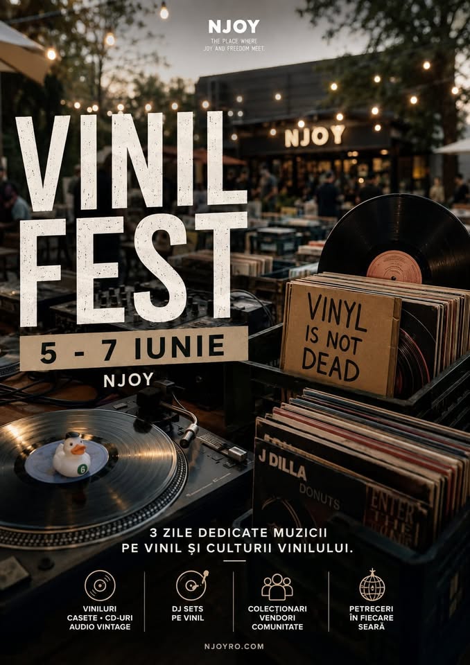 VINIL FEST 5-7 iunie 2026 la nJOY Garden București