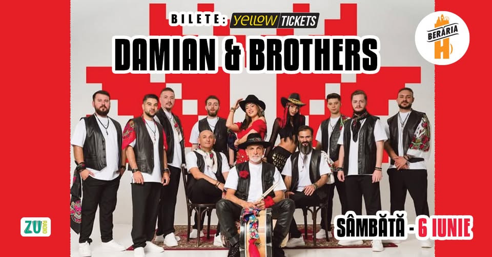 Damian and Brothers în concert la Berăria H pe 6 iunie