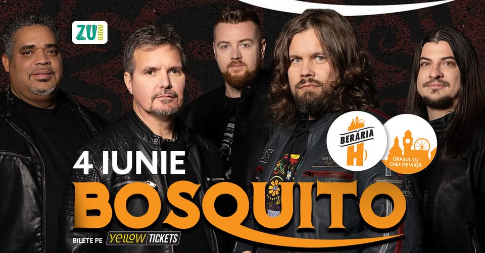 BOSQUITO LIVE – 4 iunie la Berăria H