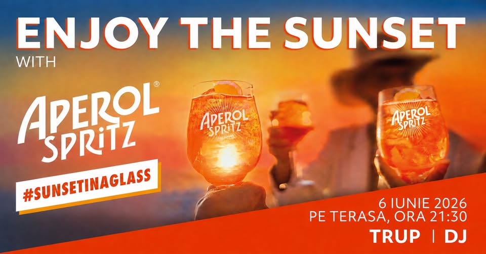 🍹Aperol Sunset Party pe terasă I Concert TRUP I Intrare liberă