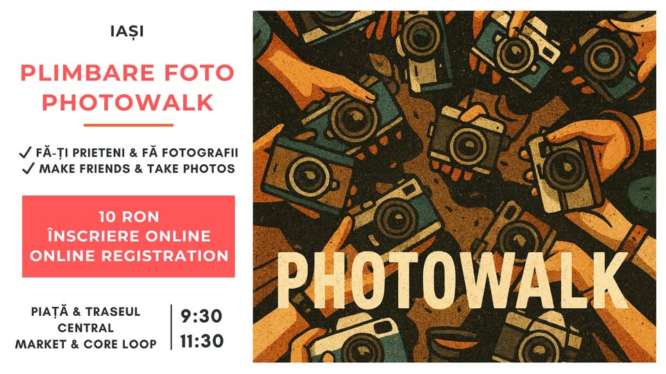 📸 Întâlniri între prieteni & plimbare pentru fotografii / Make friends & Photowalk Meetup