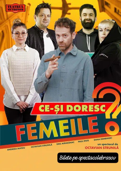 COMEDIA „CE-ȘI DORESC FEMEILE” VINE LA BRAȘOV