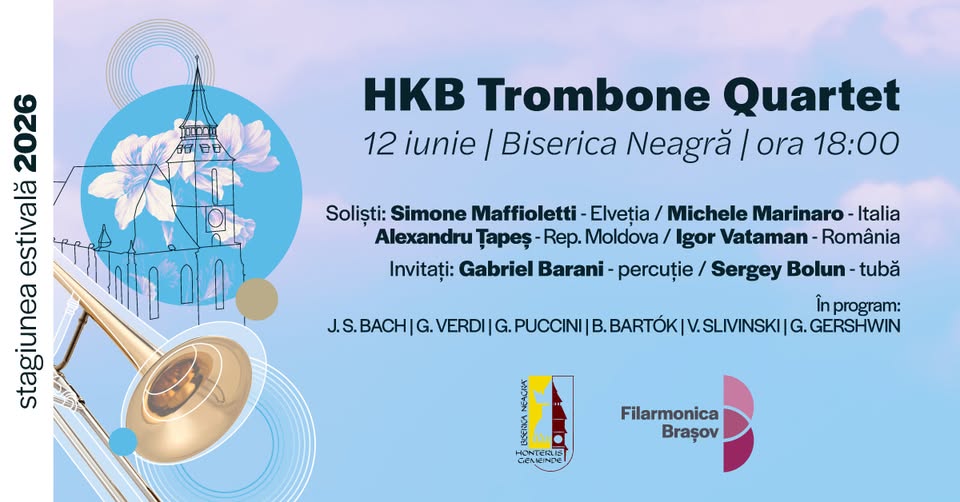 Recital HKB Trombone Quartet în Biserica Neagră