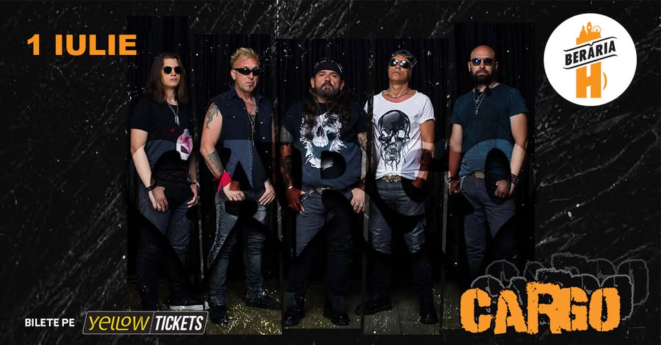 CARGO în concert la Berăria H pe 1 iulie