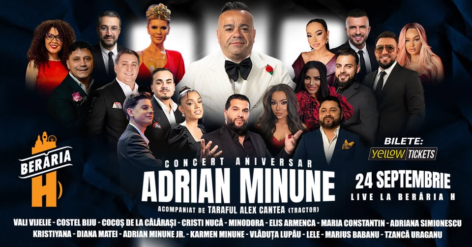 Adrian Minune – Concert Aniversar // 24 septembrie 2026