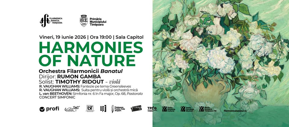 HARMONIES OF NATURE | Dirijor: Rumon Gamba, solist: Timothy Ridout – violă