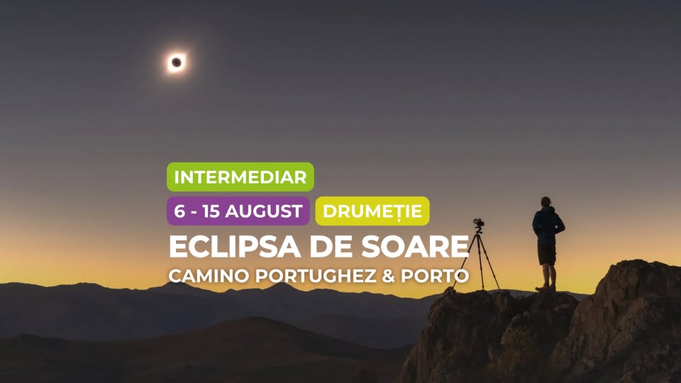 Eclipsa de soare pe Camino Portughez & Porto