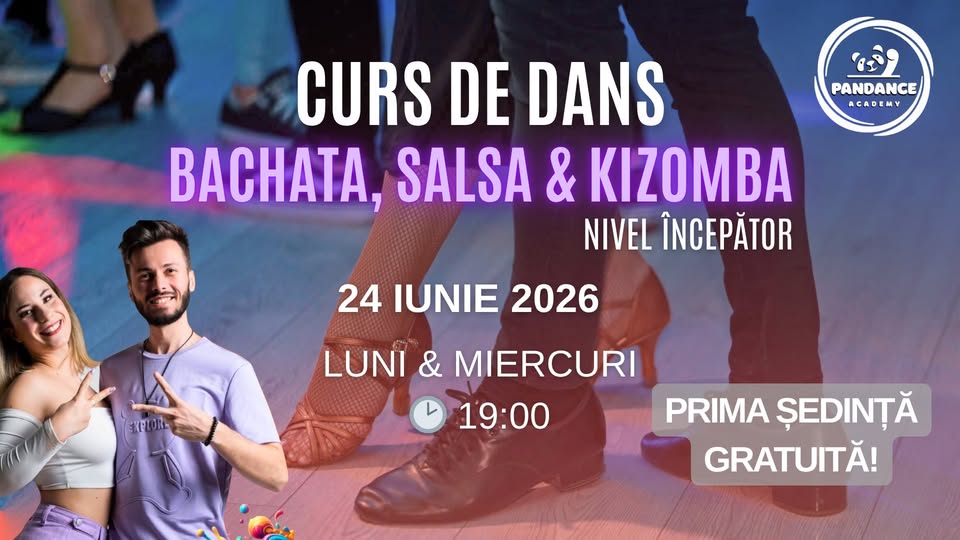 🔥 Curs Dans Începători: Salsa, Bachata, Kizomba | Sibiu