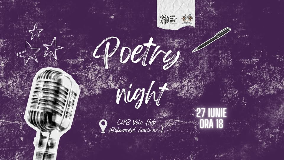Seară de poezie la CUB Velo Hub