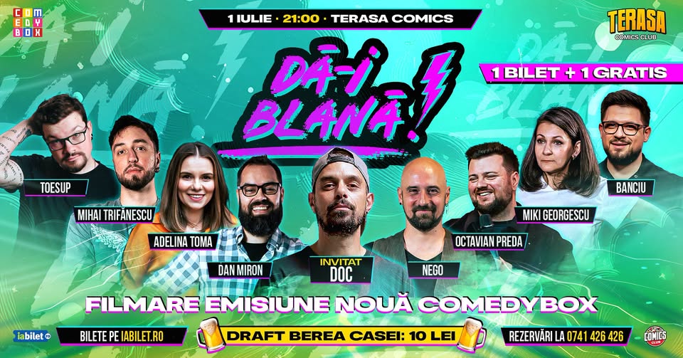 DĂ-I BLANĂ! | Filmare ComedyBox cu DOC