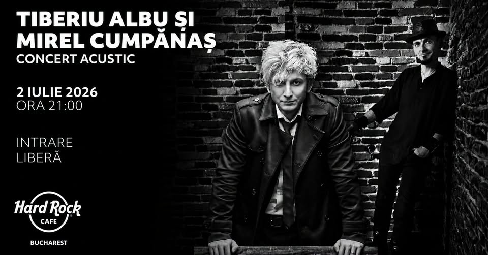 Concert Tiberiu Albu & Mirel Cumpănaș I Pe terasă I Intrare liberă