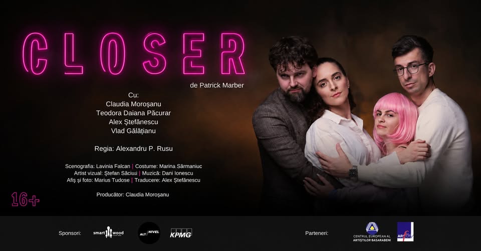CLOSER – de Patrick Marber – Premiera – Constanta