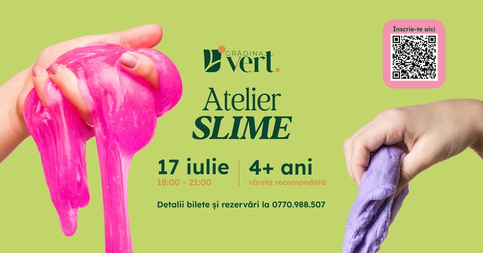 Atelier creativ de Slime pentru copii I Creează, Experimentează, Descoperă