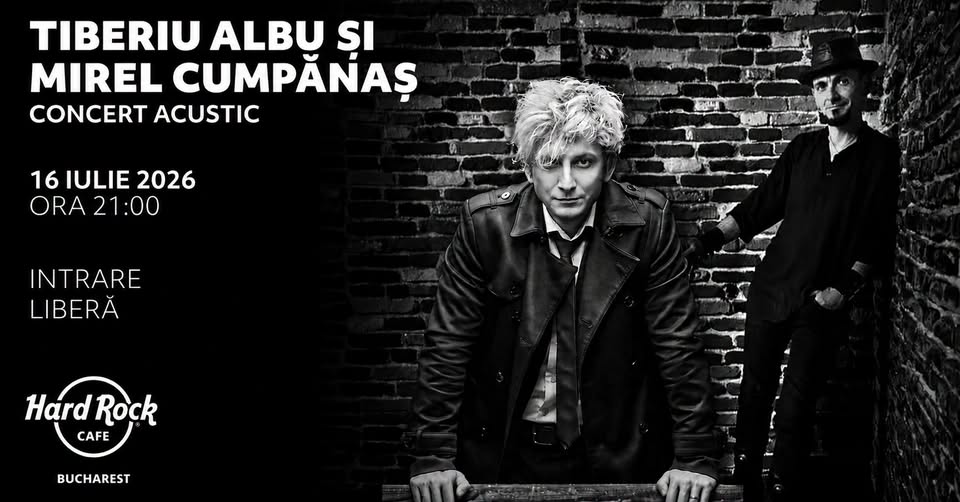 Concert Tiberiu Albu & Mirel Cumpănaș I Pe terasă I Intrare liberă