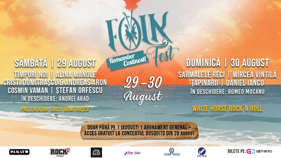 FOLK FEST Remember Costinesti | 29 – 30 august | White Horse