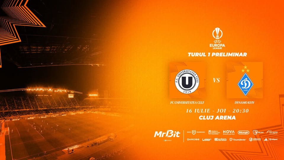 UEFA EUROPA LEAGUE – Turul 1 |  FC Universitatea Cluj – Dynamo Kyiv