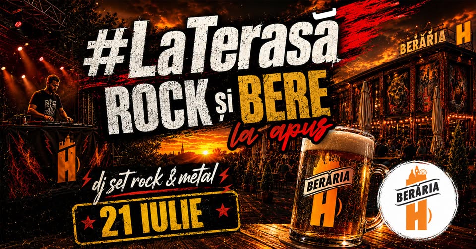 #LaTerasă: Rock și Bere la apus 🎸🍺