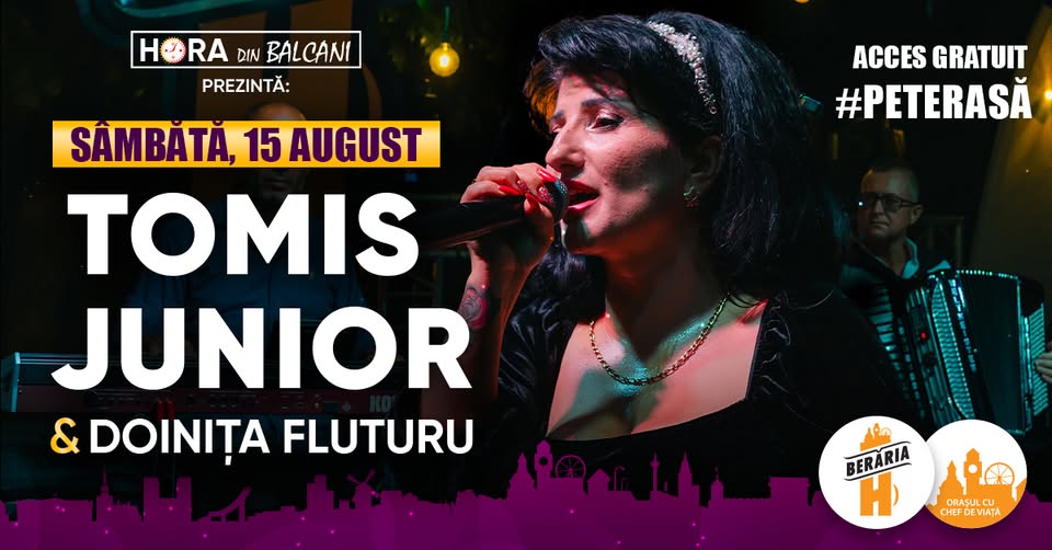 TOMIS JUNIOR și Doinița Fluturu #PeTerasă pe 15 august