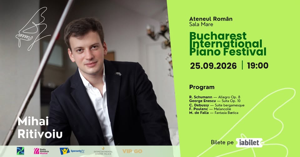 Mihai Ritivoiu – Recital de pian | Bucharest International Piano Festival