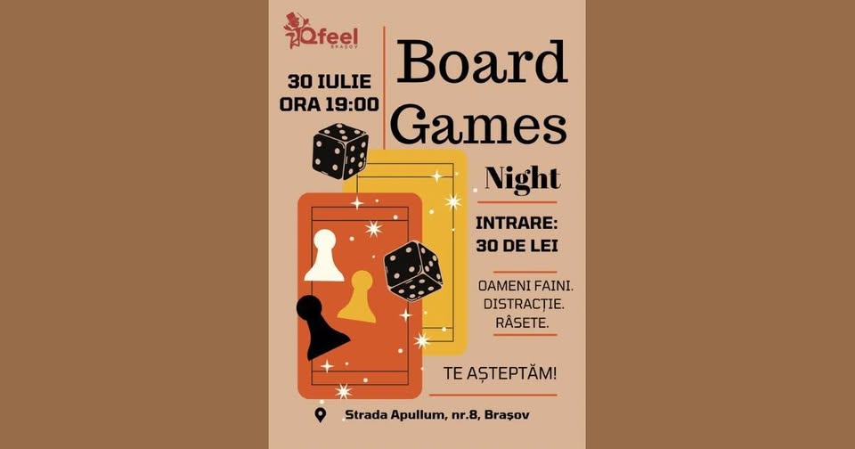 Board Games Night by Qfeel Brasov