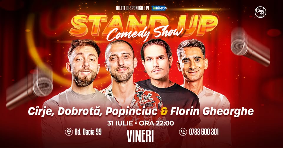 Cîrje, Dobrotă, Popinciuc & Florin Gheorghe | Stand Up Comedy @Club99