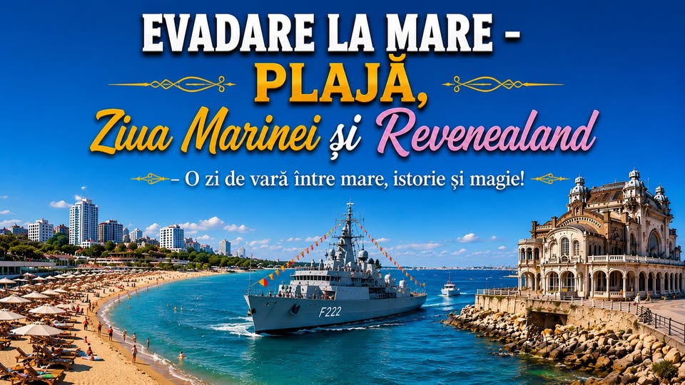 ☀️ Evadare la Mare – Plajă, Ziua Marinei și Revenealand