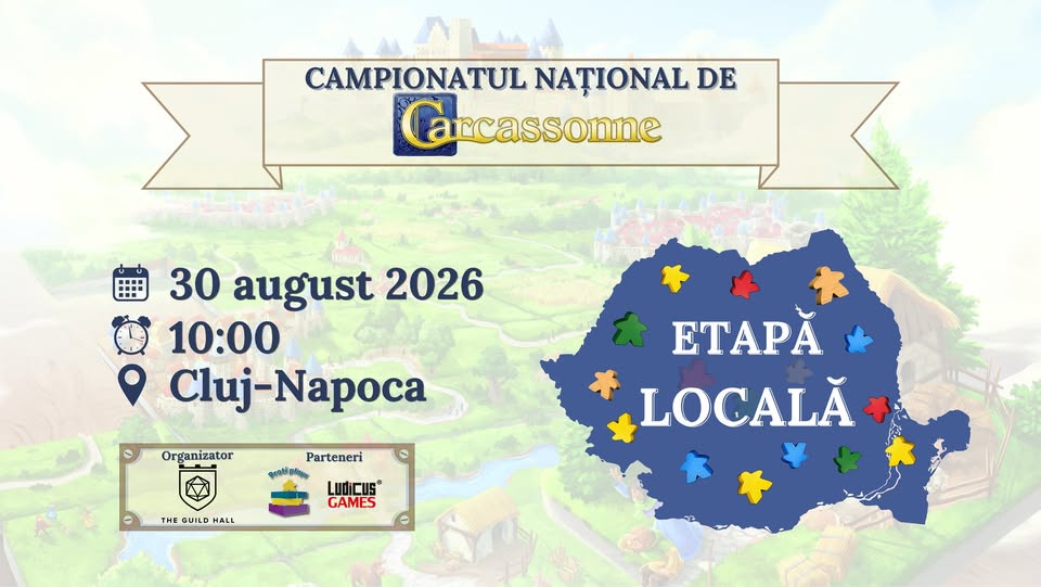 Etapa Locală din Cluj a Campionatului Național de Carcassonne