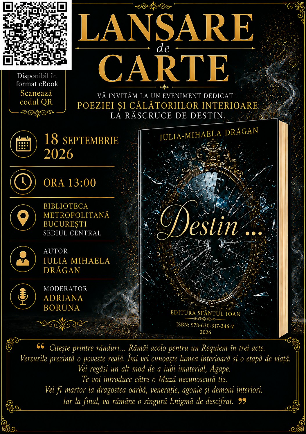 Lansare de carte DESTIN